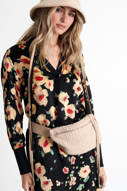 Shan Soie Detailed silk shirt dress